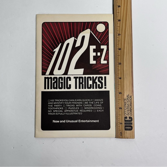 102 ez magic tricks new and unusual nteertainment 1976 booklet ephemera - Picture 3 of 7